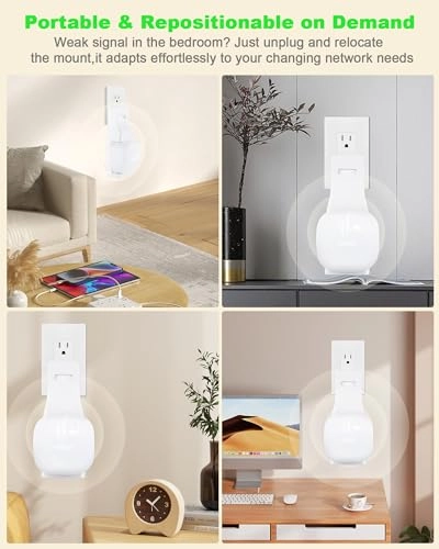 Outlet Wall Mount Holder - 1 Pack eero 6 & 6+, eero 7, eero Pro 6E & Pro 6, eero mesh