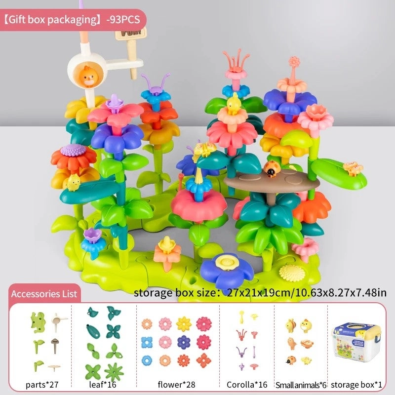 Bluejw Flower Garden Set - 93pcs