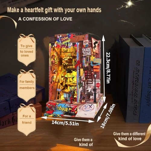 Miniature Wooden Dollhouse Furniture Kit - Creative Room 1:24