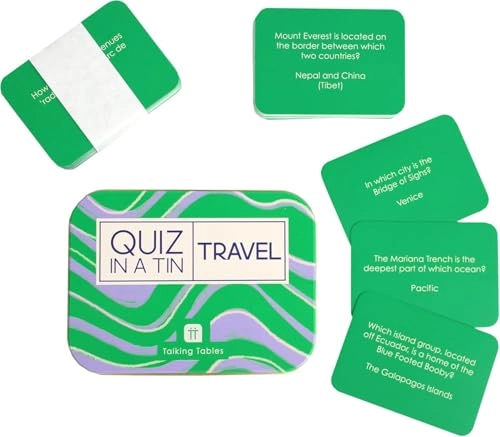 Travel Trivia - 100 double-sided cards 14+ English