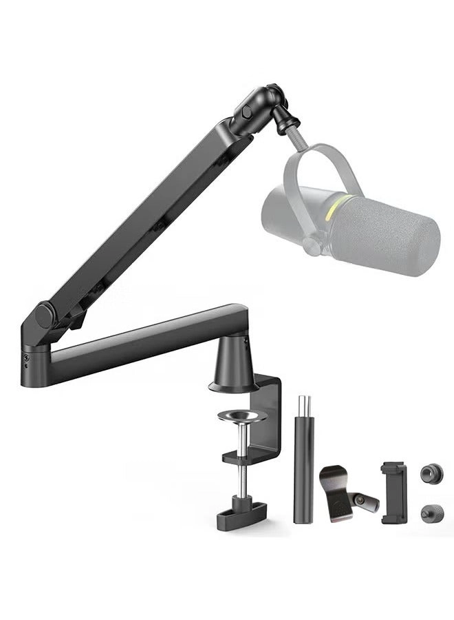 XiuWoo Microphone Boom Arm - Low Profile 360° Rotation Cable Management
