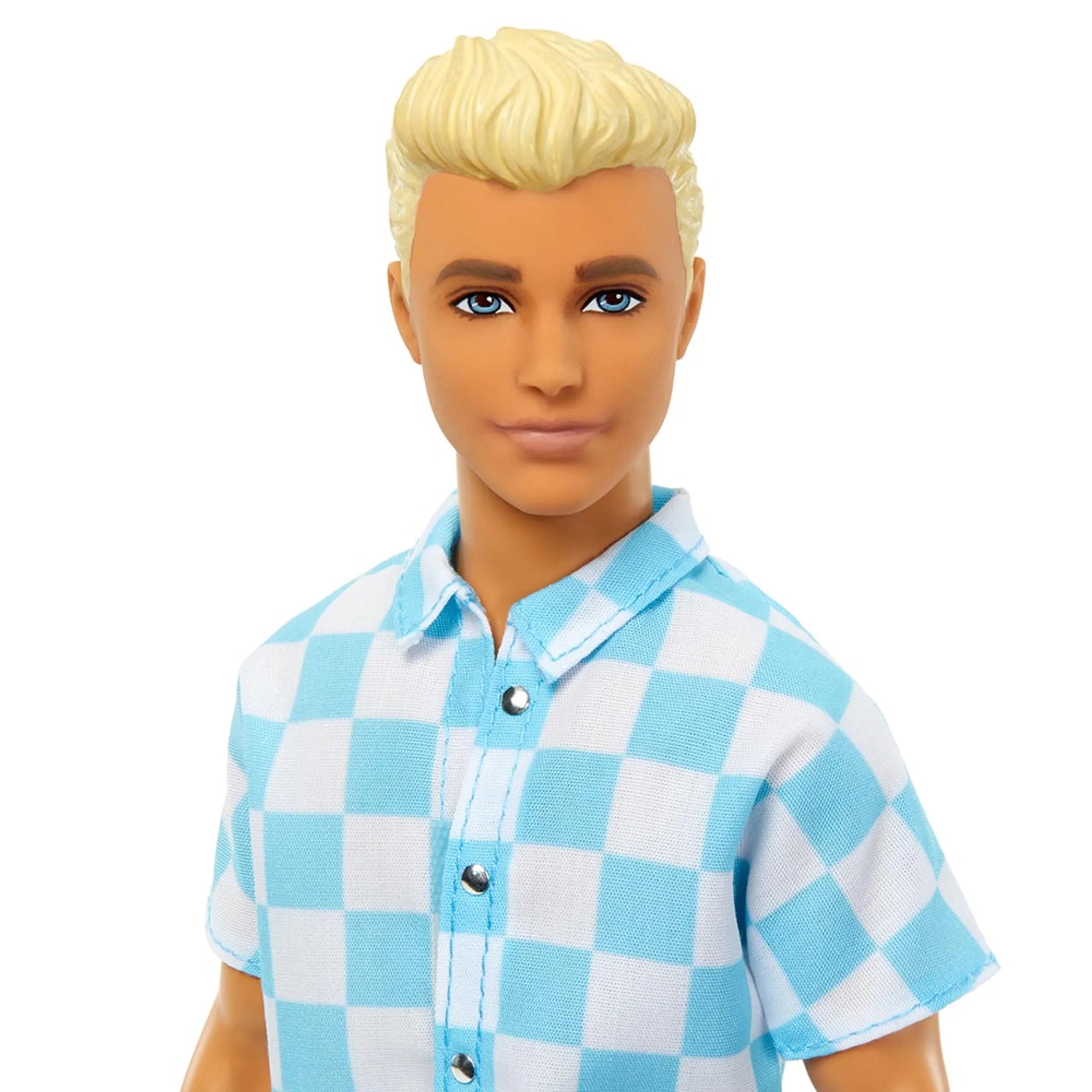 Ken Doll - Male Blonde Blue Button Down And Swim Trunks Ages 3+