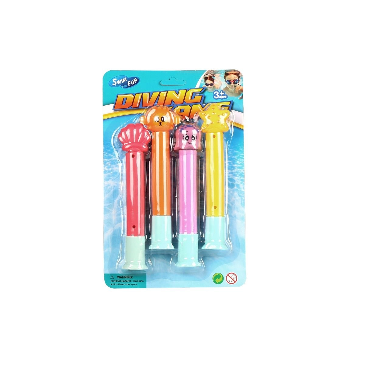 Diving Ring Toys - 4pcs Multi Colour