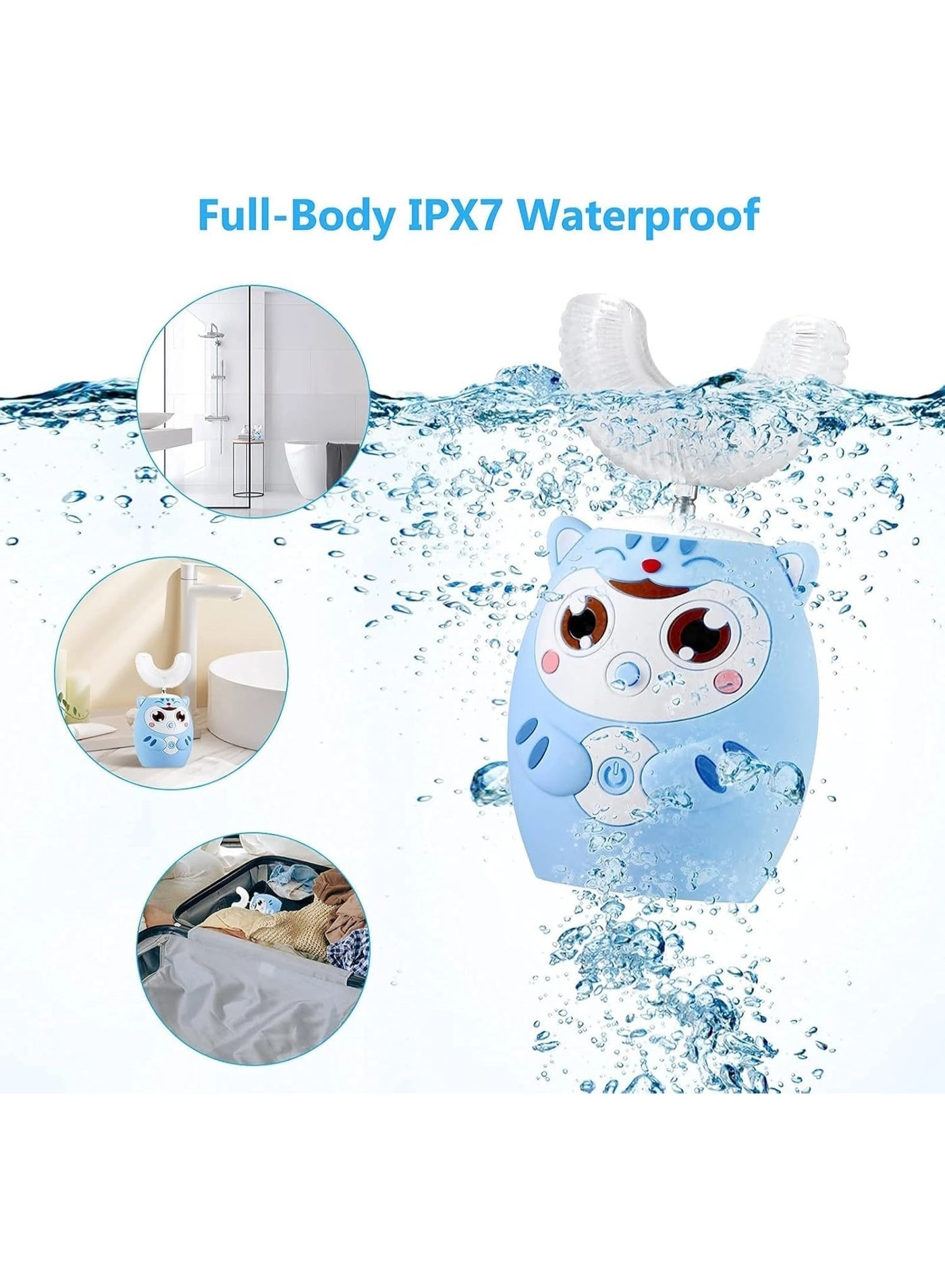 U Shaped Ultrasonic Automatic Toothbrush - Six Cleaning Modes Rechargeable