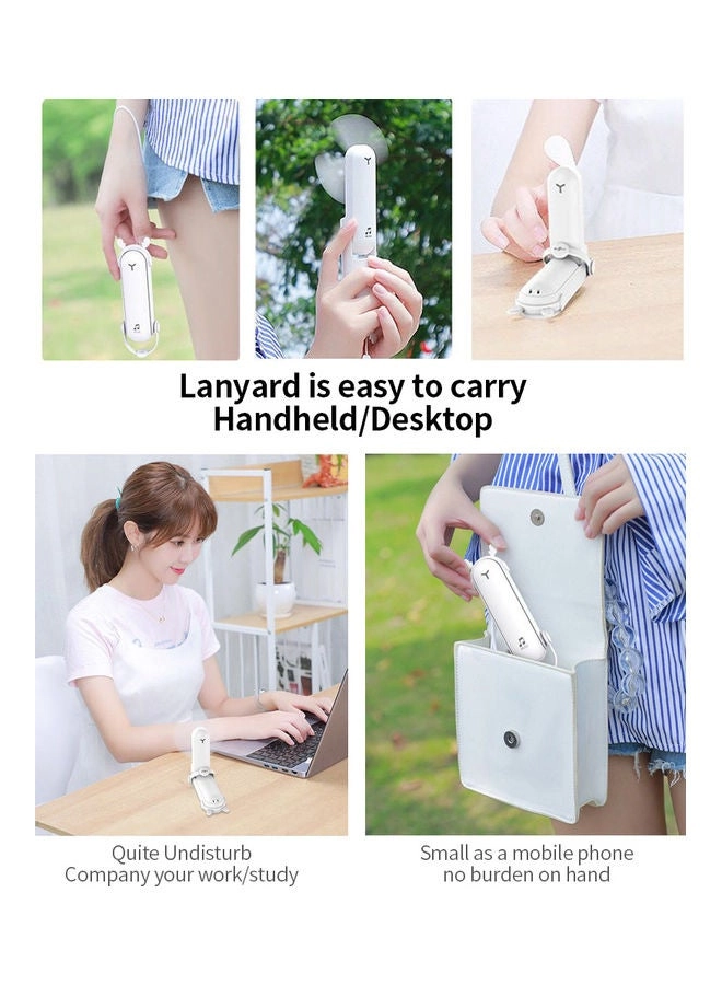 Personal Handheld Fan - Instant Cooling Rechargeable 3 Speed