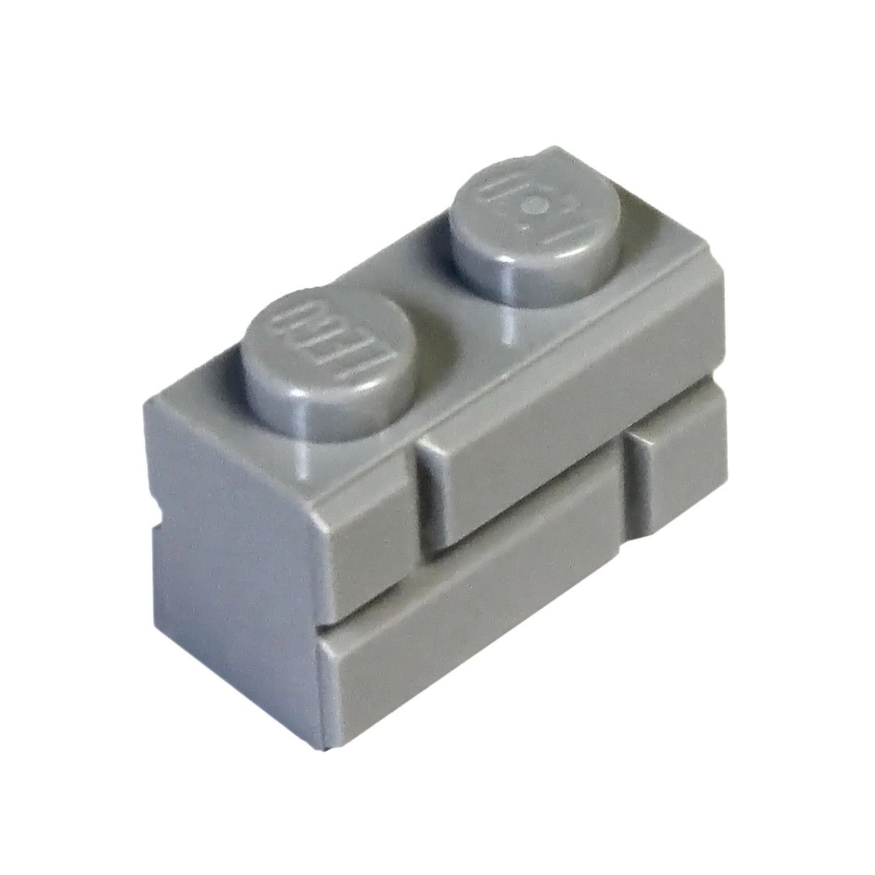 LEGO Parts and Pieces 1x2 Masonry Profile Brick (98283-Light Bluish Gray-200) - Light Gray