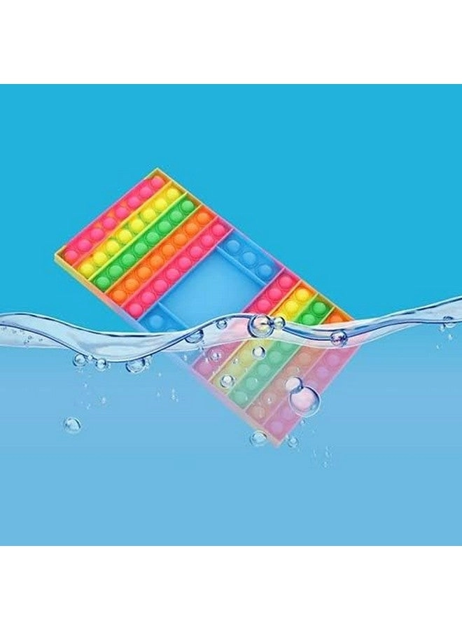 Pop It Ludo - Rainbow Glow in The Dark 2 Dice