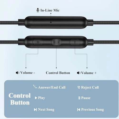 USB C Headphones - Wired Earbud