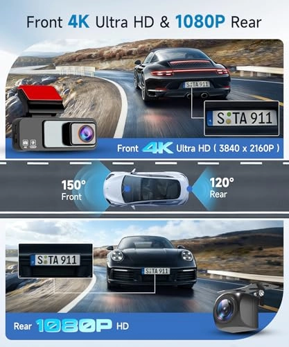 Wi-Fi Car Dashcam - 4K