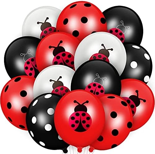 Sumind Ladybug Balloons - 48 pieces Birthday Party