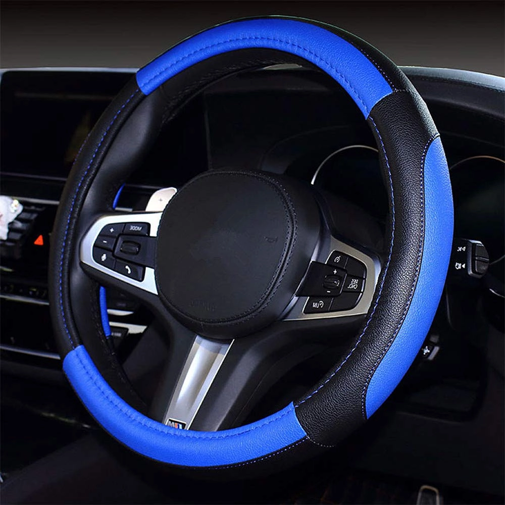 Leather Car Steering Wheel Covers