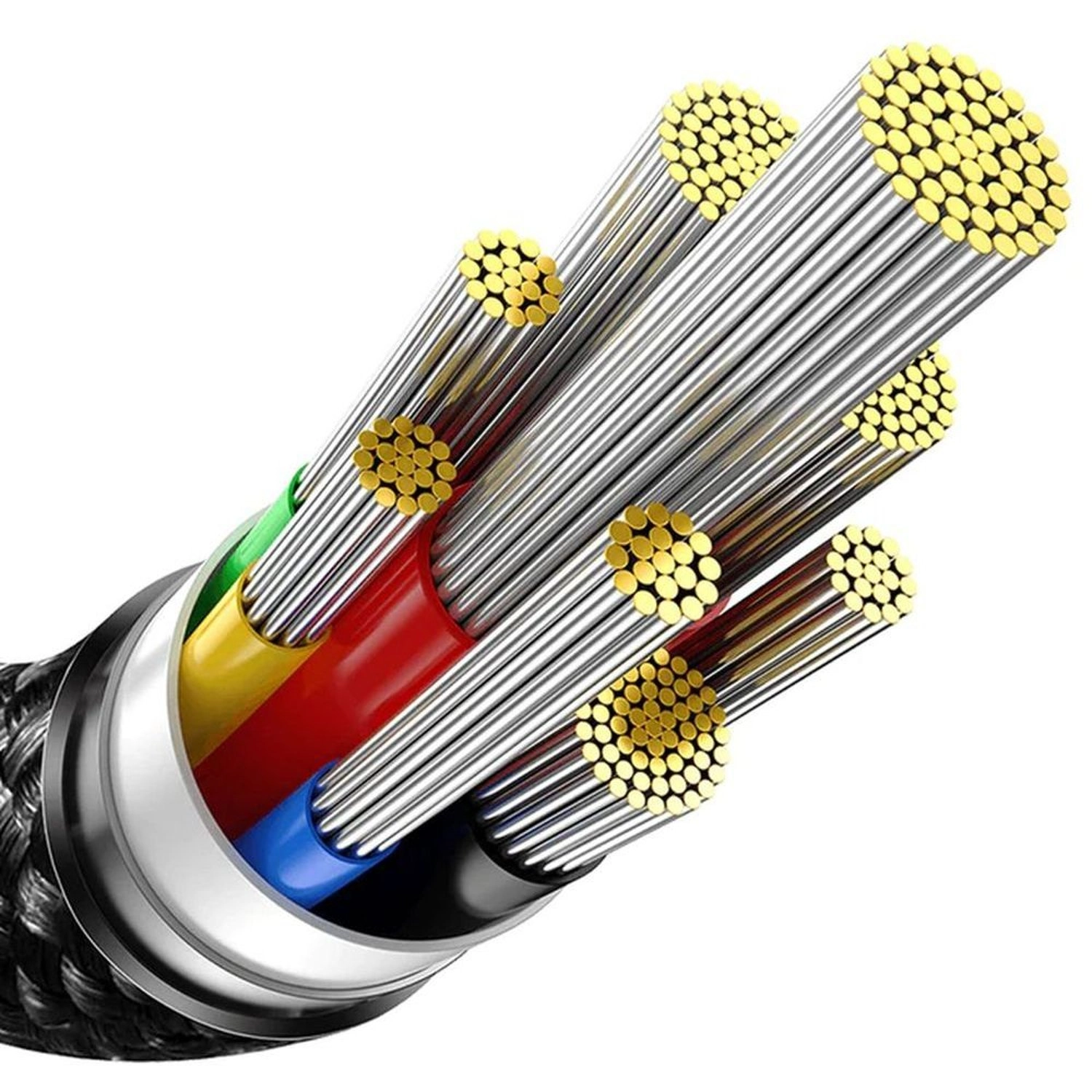 Tungsten Gold Cable 100W USB-C to USB-C 1m