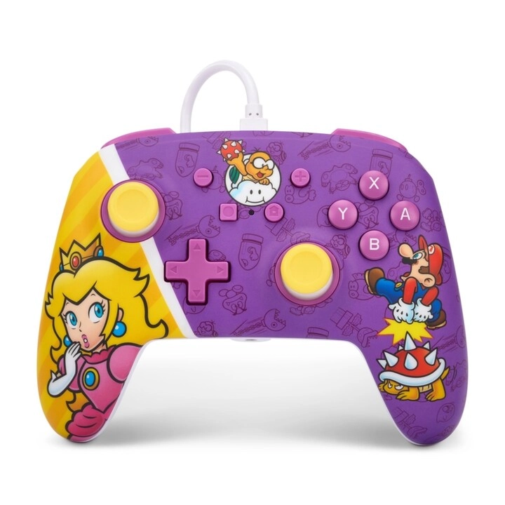 Princess Peach Battle Enhanced Wired Controller - Switch