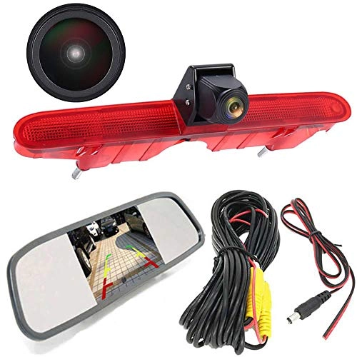 Brake Light Reversing Camera + Rear View Mirror Monitor - Night vision 628 x 586 pixels