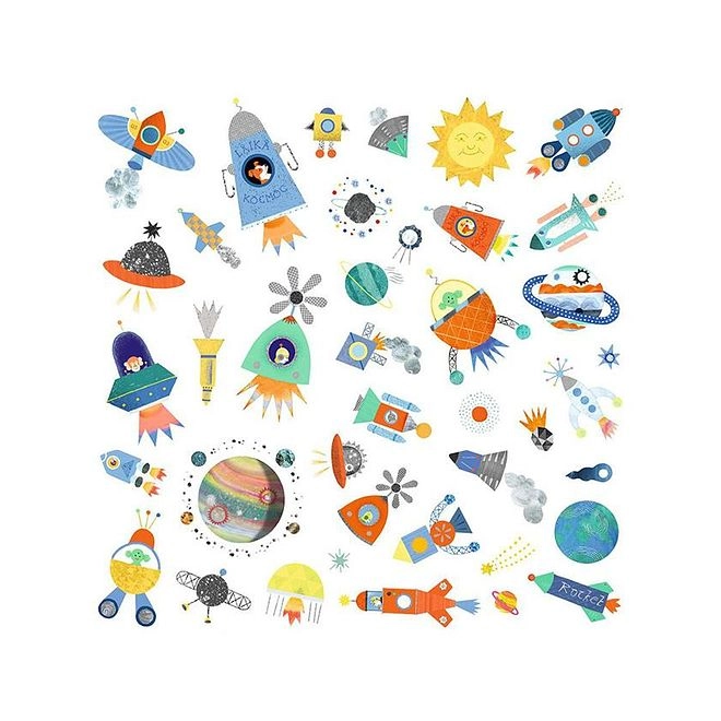 DJECO Interstellar Sticker Book 160 pcs