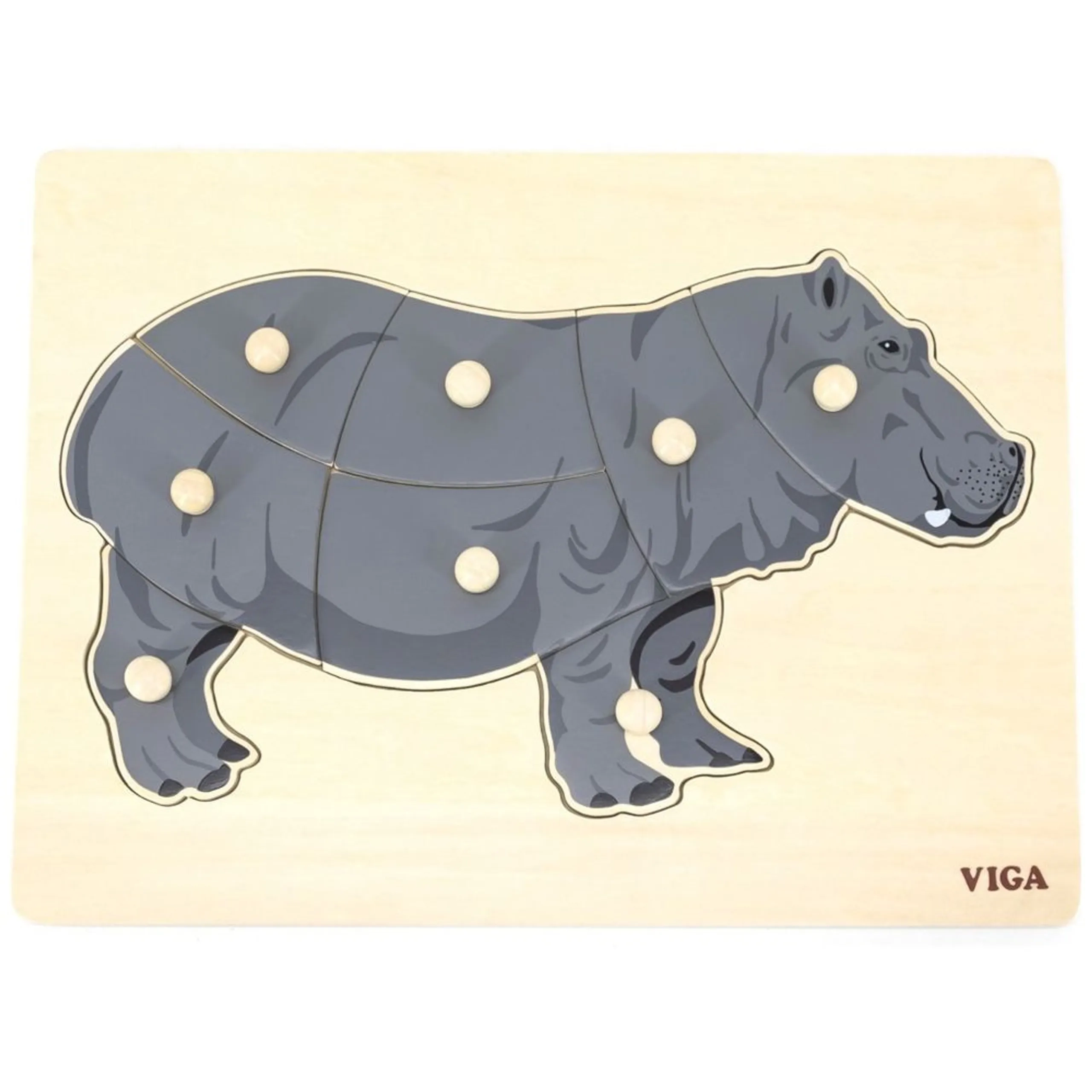 Shape Block Puzzle - Hippo - 3 +