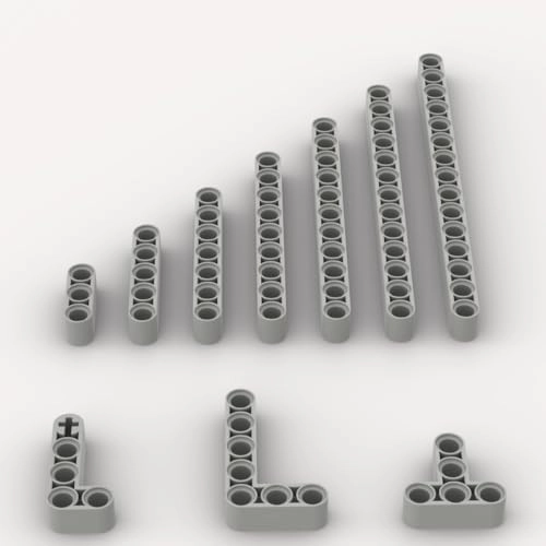 YUJHITP Liftarms for LEGO A0001 - Plastic 80