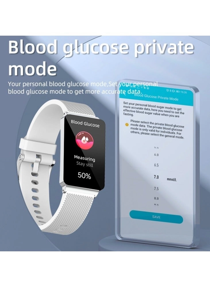 Glucose Monitoring Smart Watch - ECG Bluetooth Call SpO2