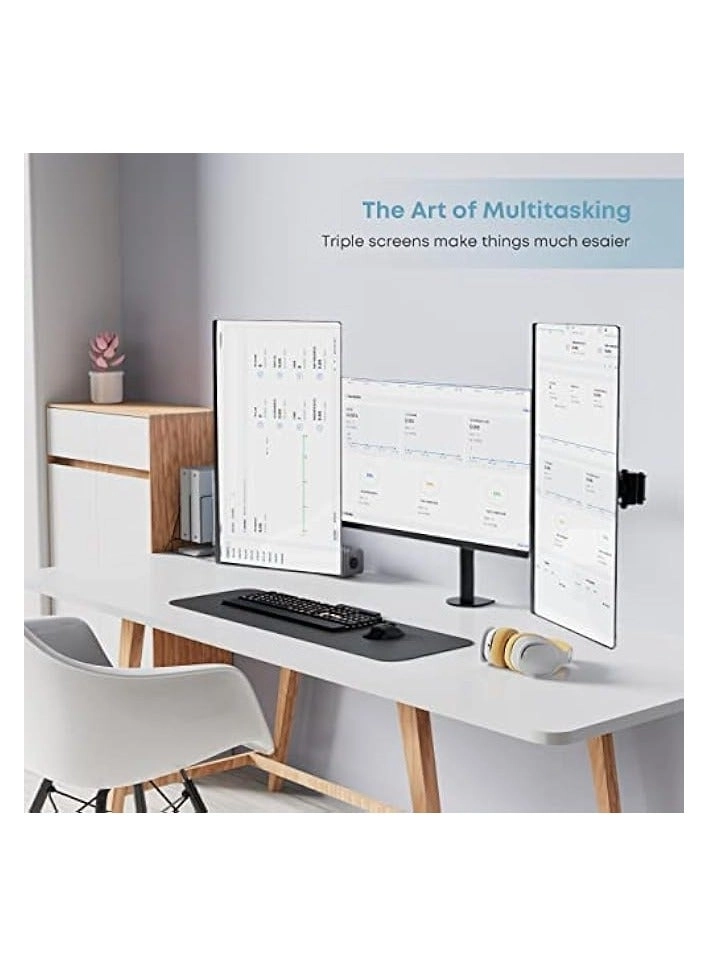 Triple Monitor Mount Stand - Triple 13-27 inch VESA 75 x 75/100 x 100