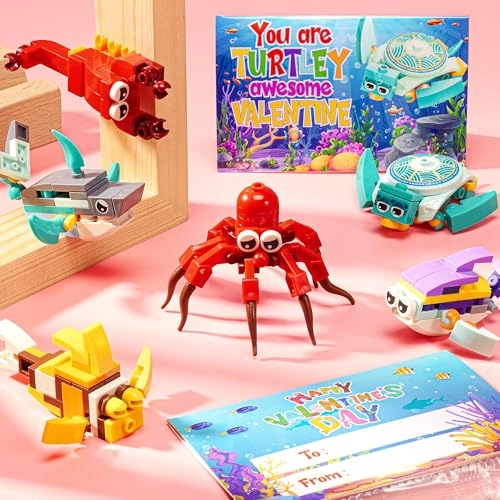 Marine Animal Building Blocks - 24pcs