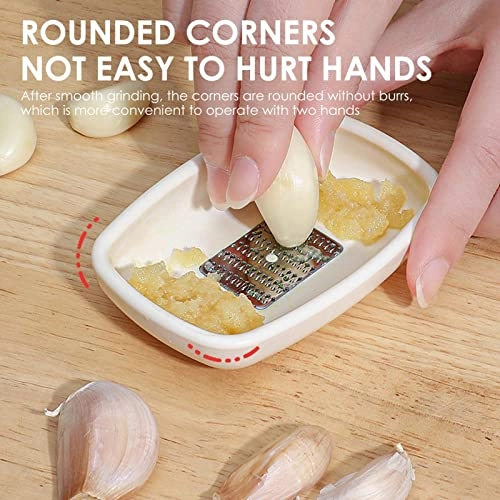 Mini Food Grinder - Portable Hand-Powered White