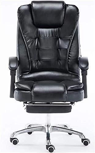 Desk Chair - PU Leather Brown High Back