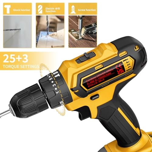 Cordless Drill Driver - 4E+3 Milliamp Hours