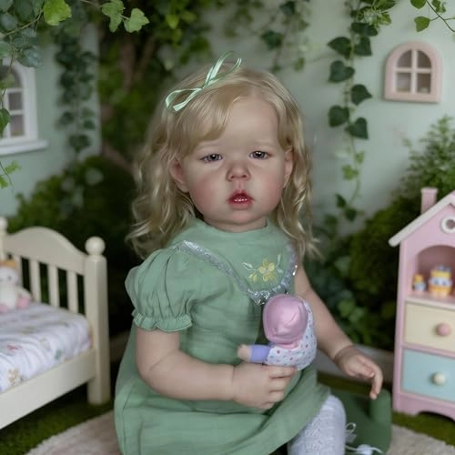 Liam Reborn Baby Doll - 28 inch Vinyl Light Green Clothes Ages 3+