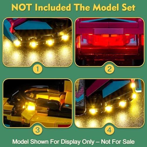Light kit - Compatible with LEGO 77258 F1 ACADEMY LEGO Race Car