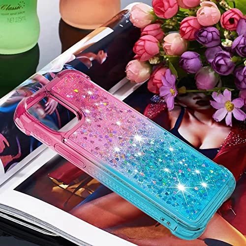 Glitter Moving Quicksand Flowing Cover Silicone Bumper for iPhone 12