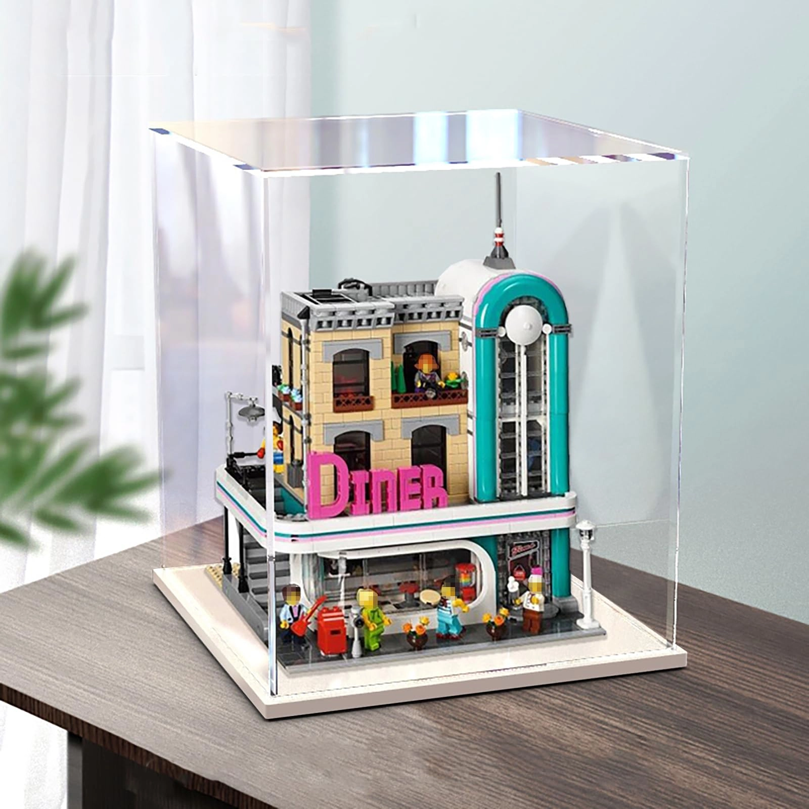 China Acrylic Display Case - 30 x 30 x 39 cm White base