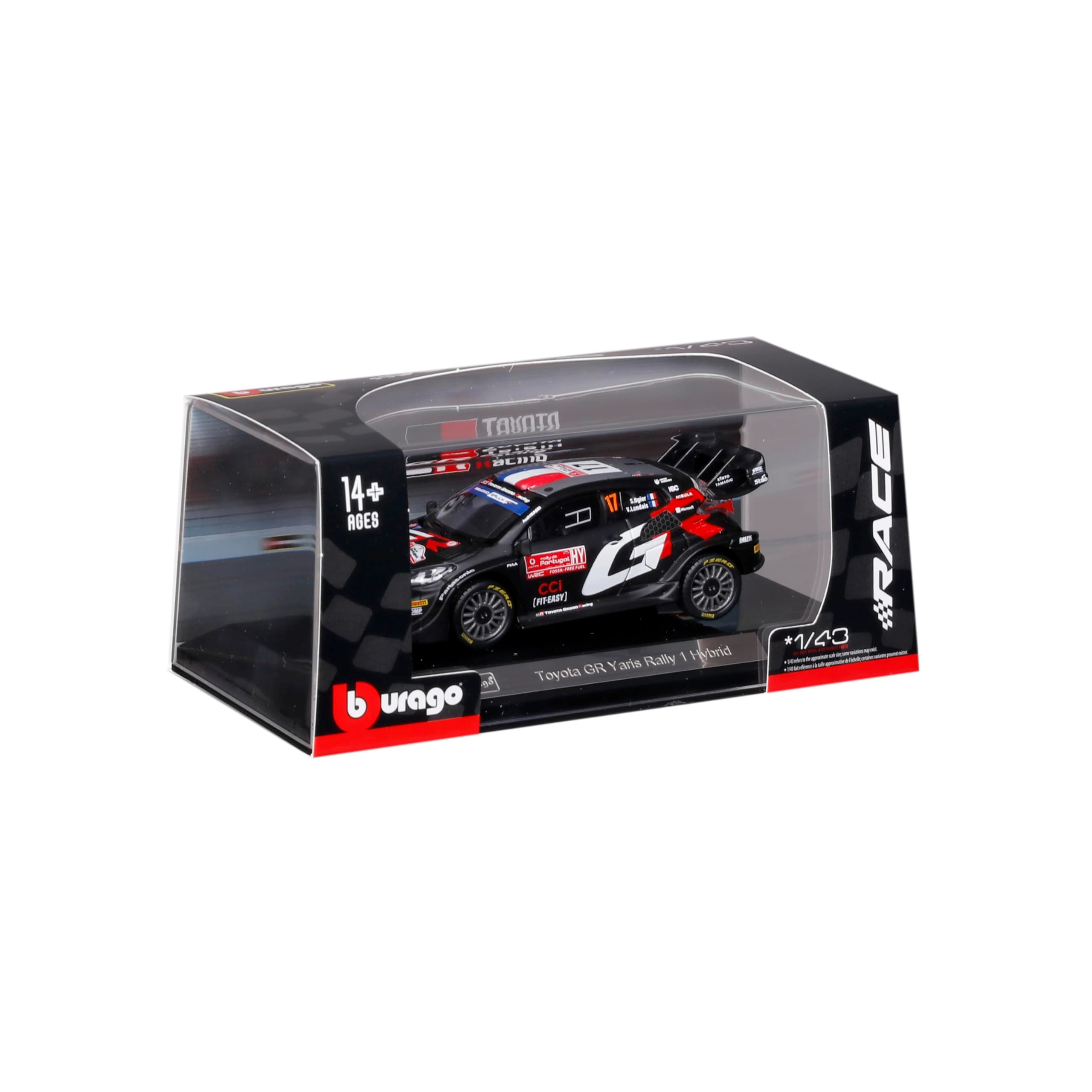 Toyota GR Yaris Rally1 Hybrid #17 - resin 1:43