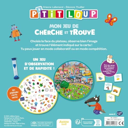 P'tit Loup - Mon jeu de cherche et trouve - 6 - 8 years 80 piece(s)