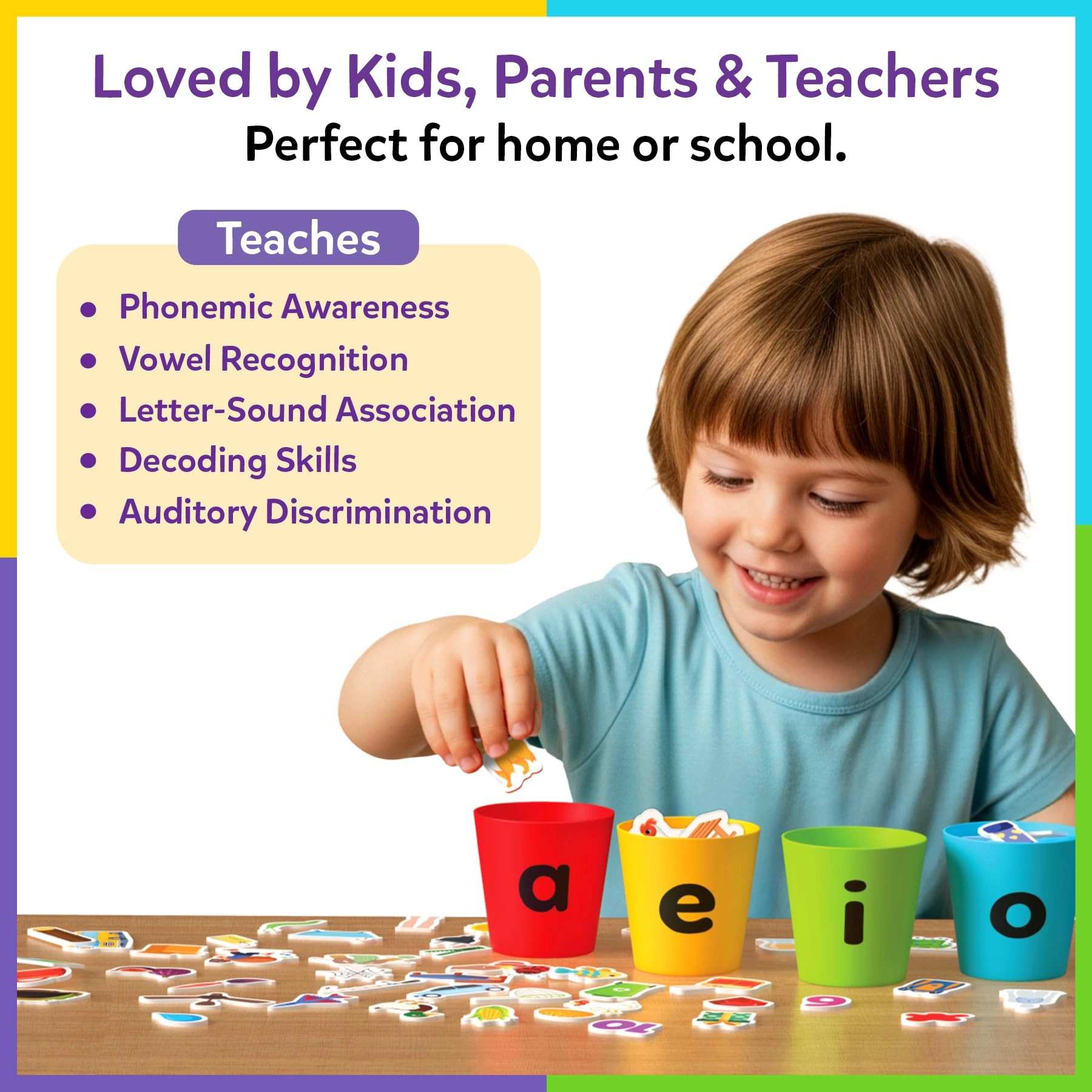 Phonics Sorter - Ages 4, 5, 6, 7 100+ pieces