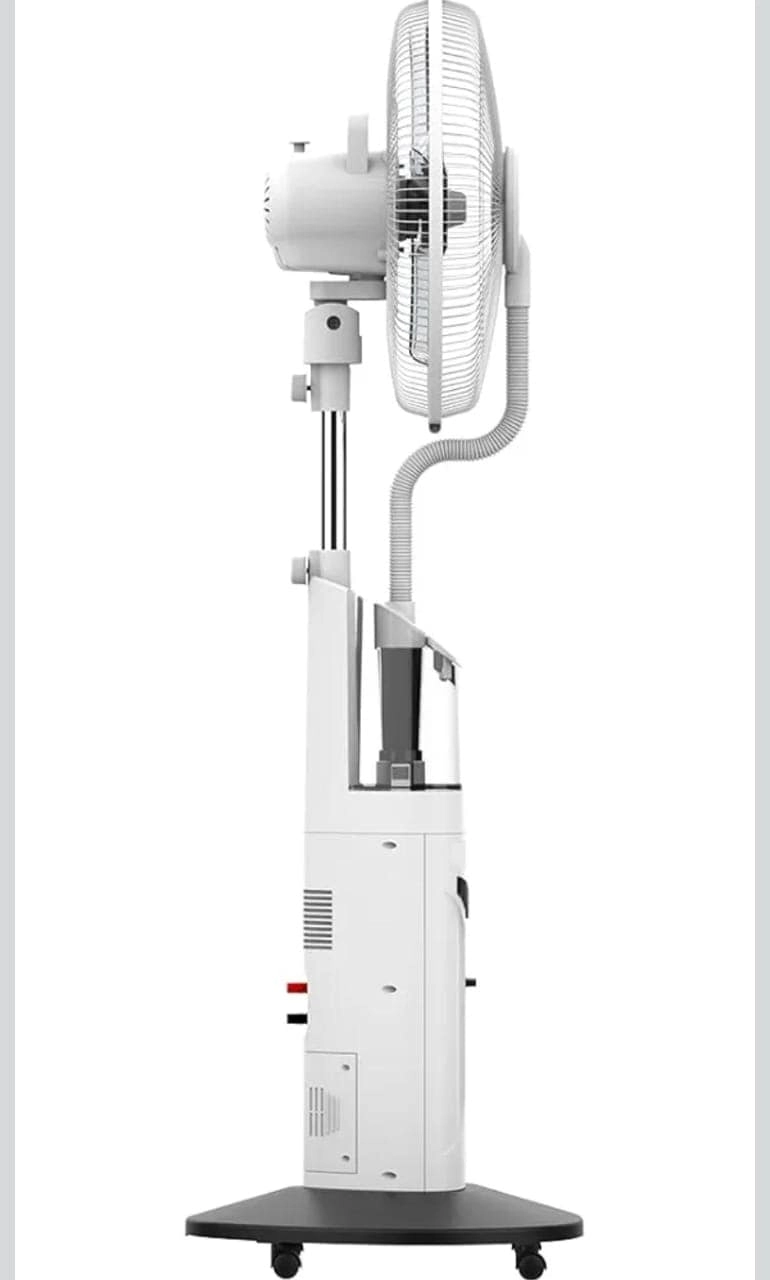 Rechargeable Stand Fan - 16-Inch 60H Battery Mist & LED Light