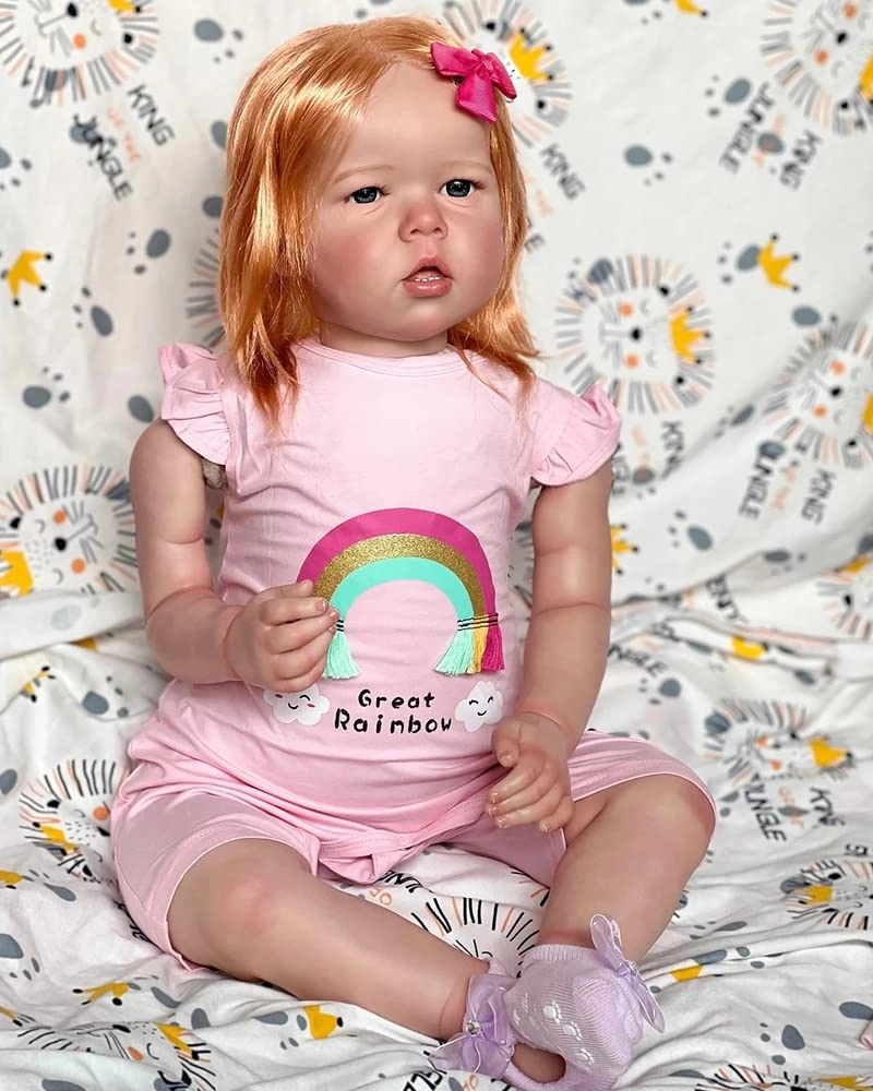 Reborn Toddler Doll - 28inch Silicone vinyl Black Ages 3+