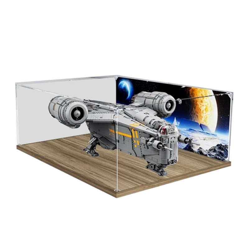 HCAEIOFJ Display Case for LEGO 75331 Razor Crest - Acrylic