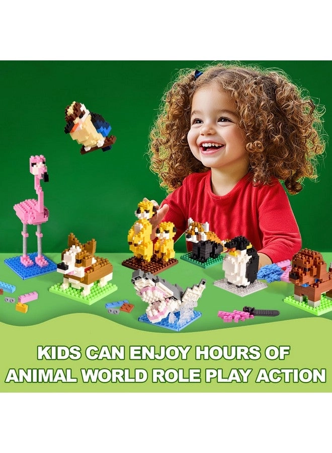 Mini Animals Building Blocks - Animals 12pcs