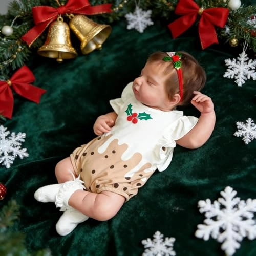 LOULOU Reborn Baby Doll - 20 Inch Soft Cloth Body & Vinyl Limbs Sleeping Ages 3+