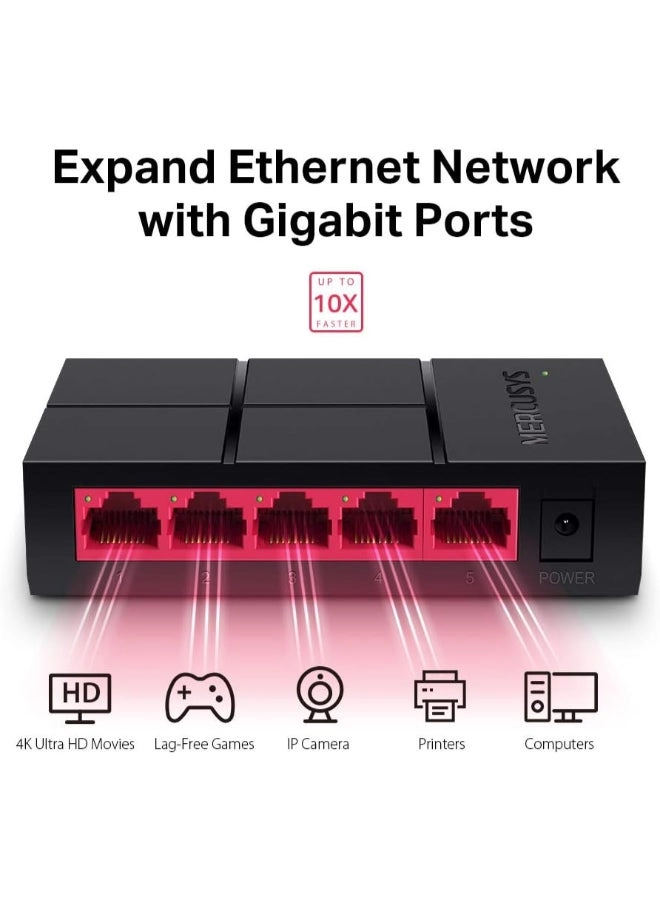 MS105G - 5-ports