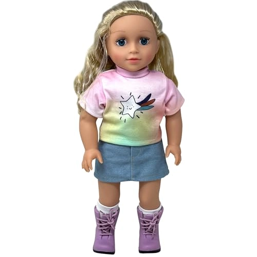 The New York Doll Collection 18 Inch Doll - Soft Body Soft Hair Poseable Vinyl Arms Legs Set