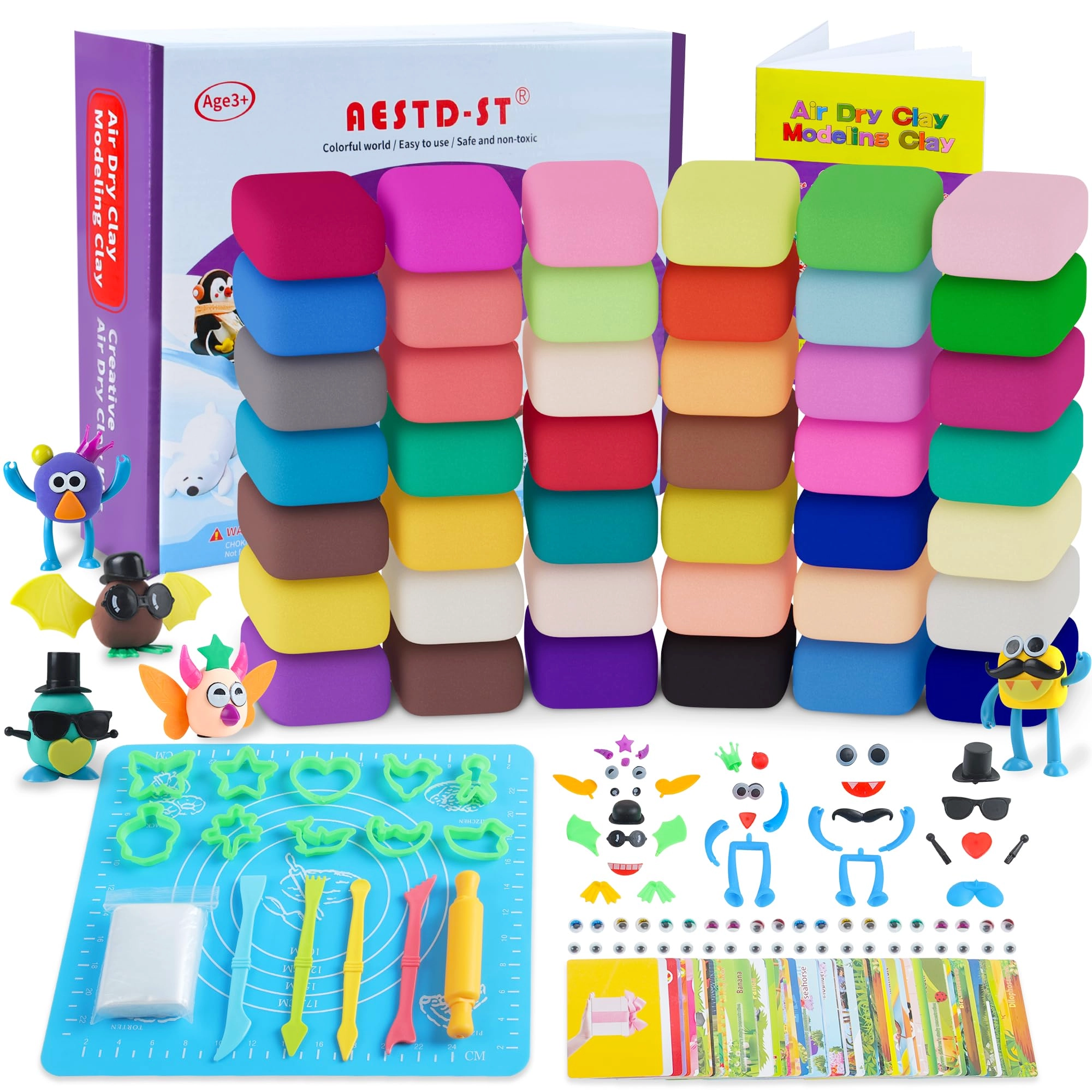 Aestd-ST Air Dry Clay Kit - 42 piece(s)