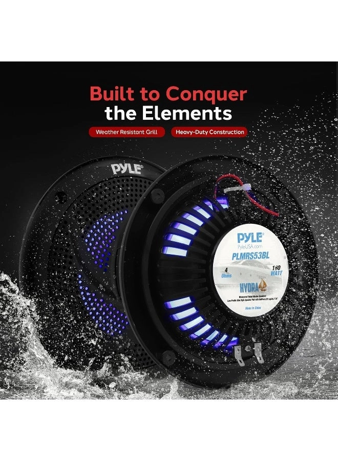 Marine Speakers - 5.25 Inch 180 Watt