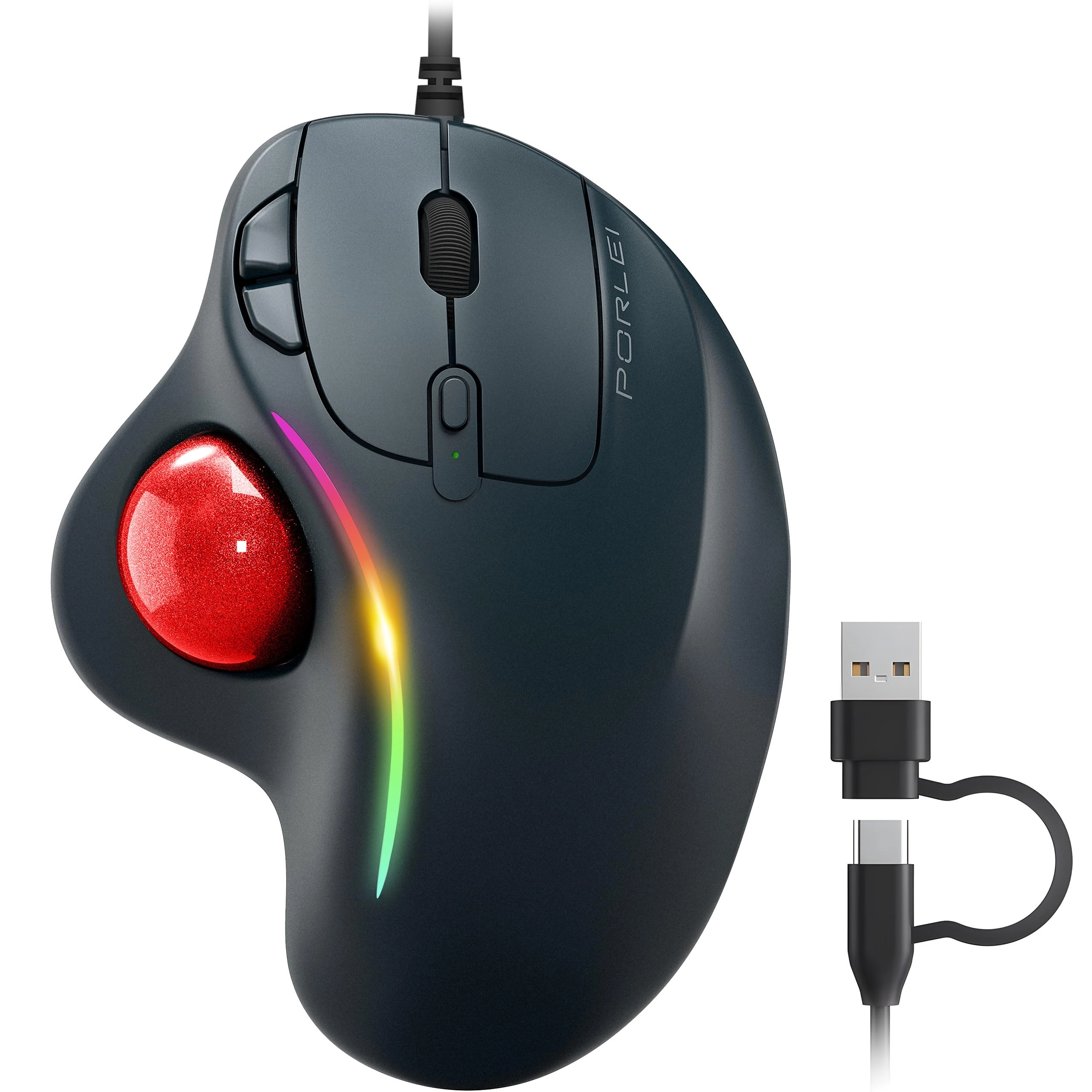 PORLEI Trackball Mouse - USB