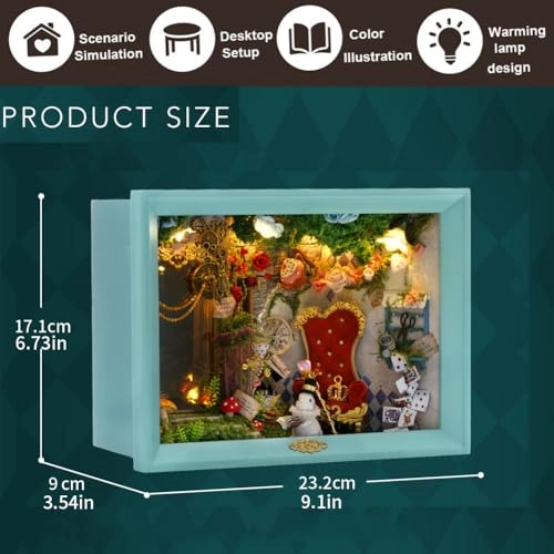 3D Wooden Puzzle Bookshelf Insert - Library of Books 1:24