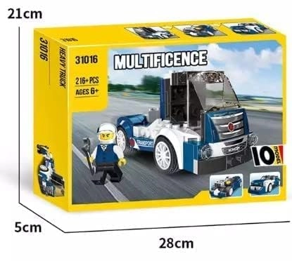 10-in-1 Magic Building Blocks Set - 216 pcs