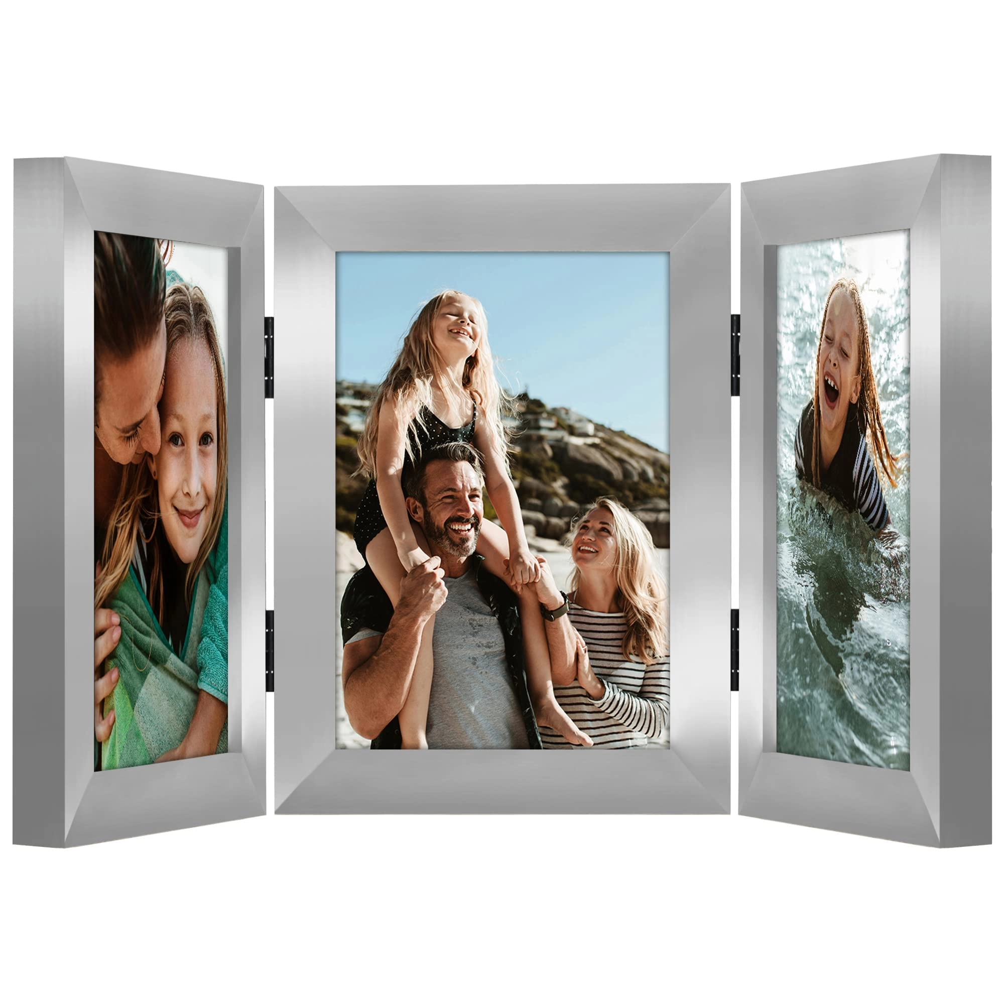 Hinged 3 Picture Frame - 5X7