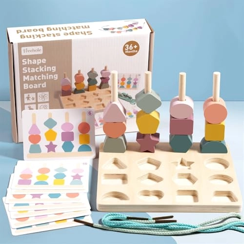 Wooden Beads Sequencing Toy Set - 2 - 12 months 21 piece(s)