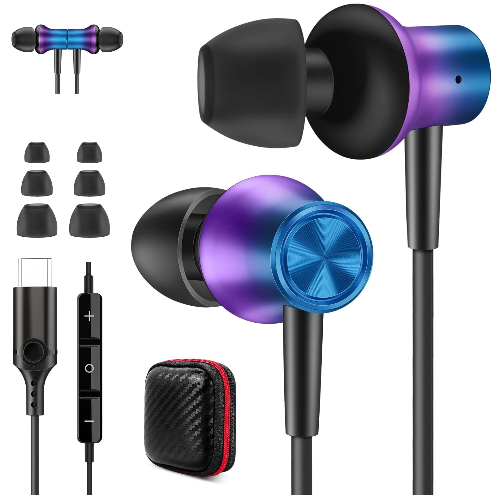 USB C Earbuds Wired Earbud