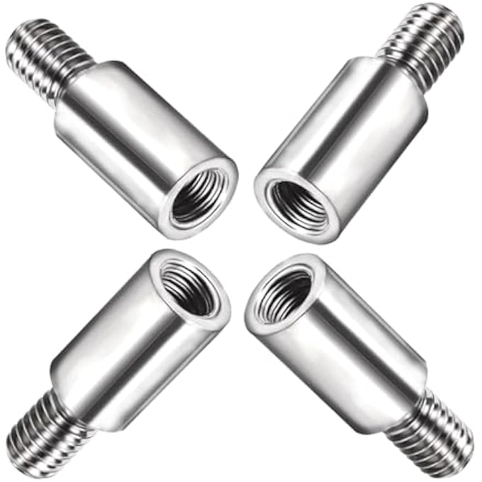 JOYSTICK SHAFT EXTENDERS - 4 PCS 15MM/0.6IN STAINLESS STEEL